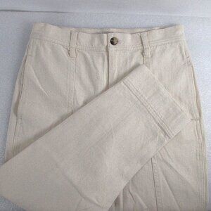 MADEWELL "BALLOON" CROP CANVAS JEANS